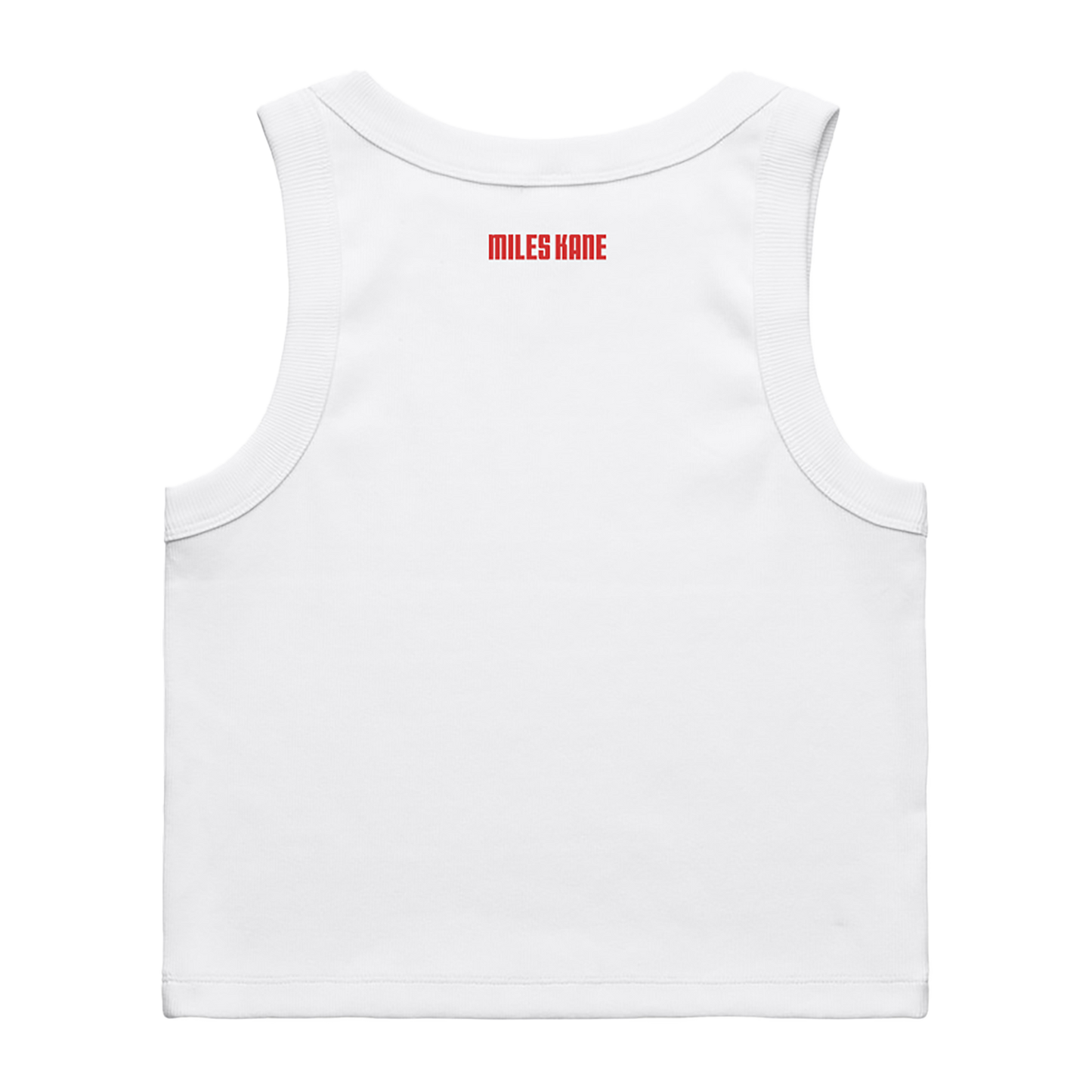 She's A Midnight Scooter Rider | White Cropped Tank Top
