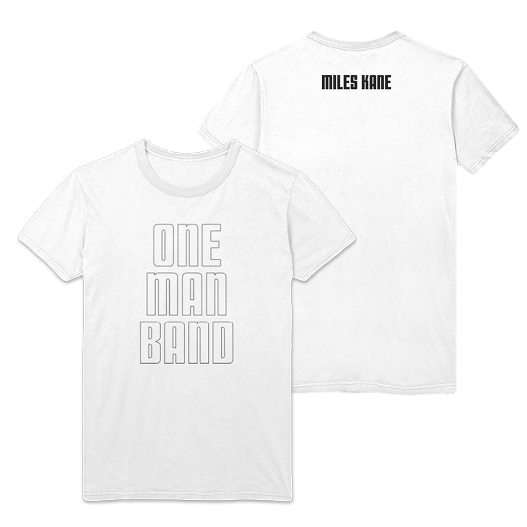 One Band White T-Shirt | Official | Miles