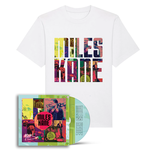 ONE MAN BAND: ALT ART SIGNED CD + WHITE INFILL TEXT TEE