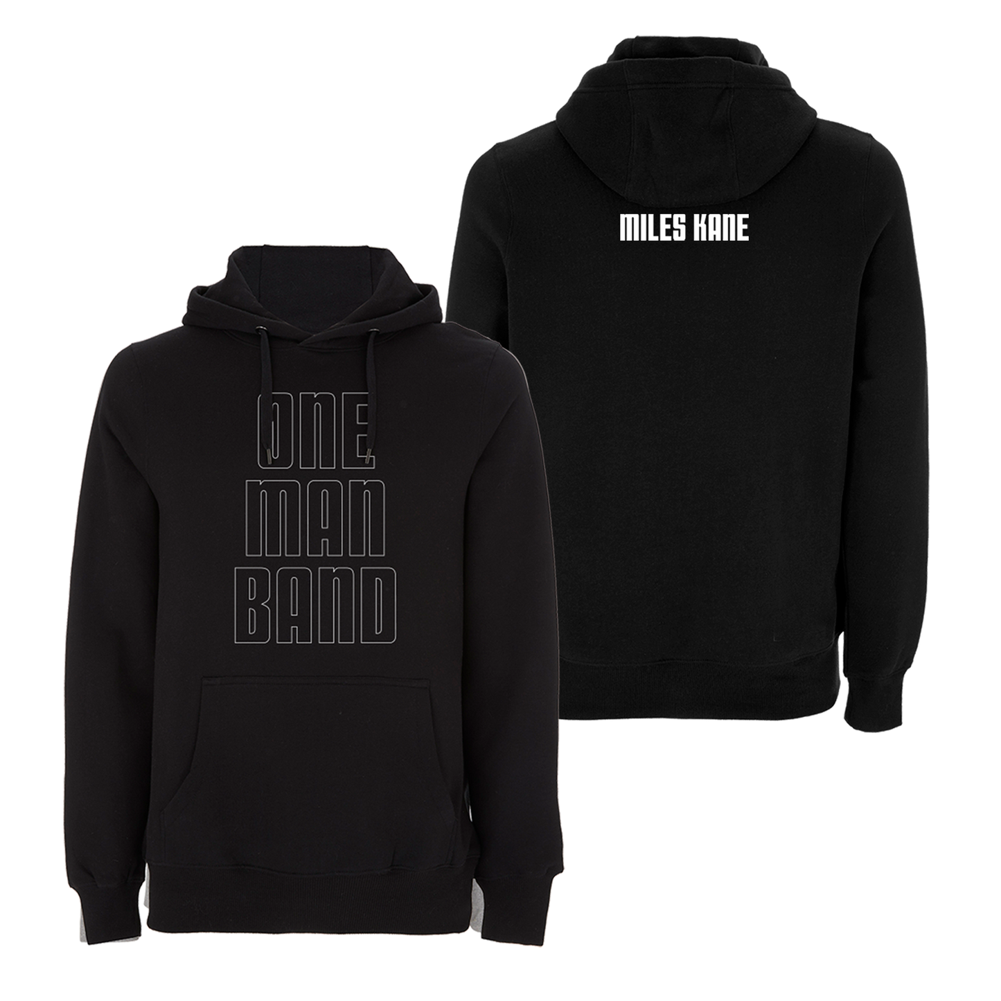One Man Band Black Hoodie