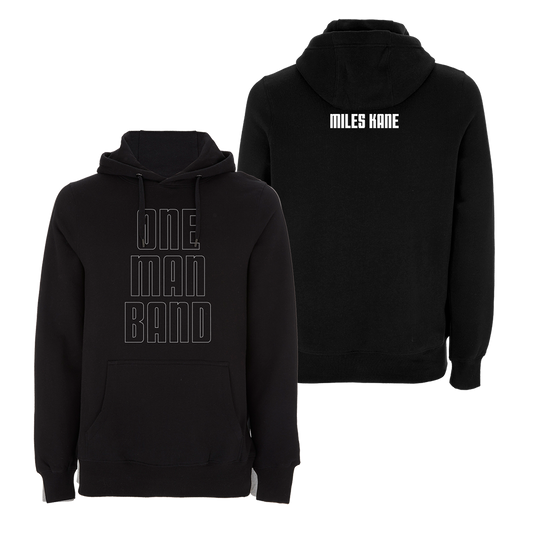 One Man Band Black Hoodie