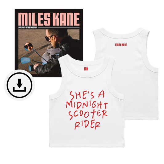Sunlight In The Shadows Digital Album Download + White Cropped Tank Top