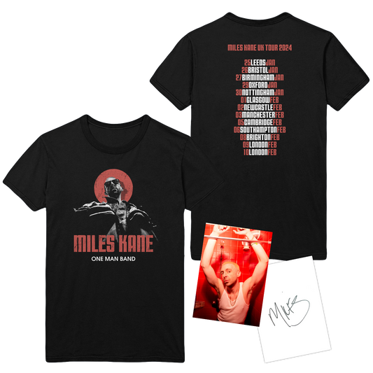 One Man Band Tour T-Shirt (with signed postcard)